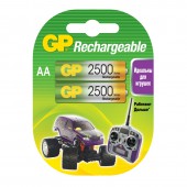 Аккумуляторная батарея GP АА/LR6 NiMh 2500 мАн  2шт/уп, ст.1 Аккумуляторная батарея GP АА/LR6 NiMh 2500 мАн  2шт/уп, ст.1