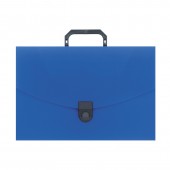 Папка-портфель пластик , А4, Attache, 30мм, синий
