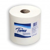 Полотенца бумажные для держателей Терес 1-слойные, белые, с центральной вытяжкой, 6рул./уп