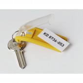 Брелоки для ключей, Durable, набор из 6 брелоков желтый, арт.1957-04