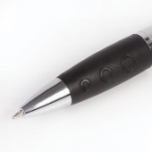Ручка шариковая Beifa 3в1, серебр.+указка красн.лазер+фонарь lh612ср синий ст. 1