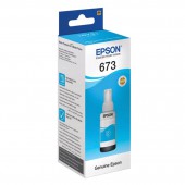 Картридж струйный Epson C13T67324A голубой для L800