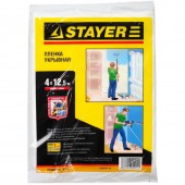Пленка защитная Stayer рулон 7мкм, 4х12,5м (1225-07-12) Пленка защитная Stayer рулон 7мкм, 4х12,5м (1225-07-12)