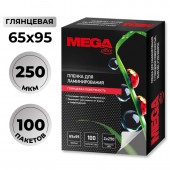 Заготовки для ламинирования Pro Mega Office 65х95, 100шт/уп