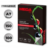 Заготовки для ламинирования Pro Mega Office 80х110 (А7), 100шт/уп Заготовки для ламинирования Pro Mega Office 80х110 (А7), 100шт/уп