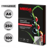 Заготовки для ламинирования Pro Mega Office 111х154 (А6), 100шт/уп Заготовки для ламинирования Pro Mega Office 111х154 (А6), 100шт/уп