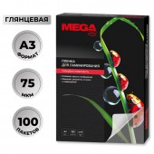 Заготовки для ламинирования Pro Mega Office 303х426 (А3), 100шт/уп Заготовки для ламинирования Pro Mega Office 303х426 (А3), 100шт/уп