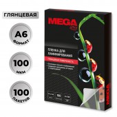 Заготовки для ламинирования Pro Mega Office 111х154 (А6), 100шт/уп Заготовки для ламинирования Pro Mega Office 111х154 (А6), 100шт/уп