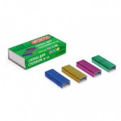 Скобы для степлера №10 Attache, цветное ассорти Скобы для степлера №10 Attache, цветное ассорти