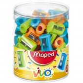 Точилка пластик, 1 отверстие, Maped Vivo, цвет в ассортименте Точилка пластик, 1 отверстие, Maped Vivo, цвет в ассортименте