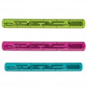 Линейка 30см, пластмассовая, Maped Twist'n Flex 027900, прозрачная, с градуиров., цв.ассорт, ст.1 Линейка 30см, пластмассовая, Maped Twist'n Flex 027900, прозрачная, с градуиров., цв.ассорт, ст.1