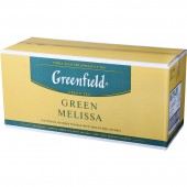 Чай зеленый Greenfield Green Melissa, мелиса, мята, 100пак/уп, 0879-09