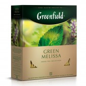 Чай зеленый Greenfield Green Melissa, мелиса, мята, 100пак/уп, 0879-09