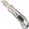 Нож канцелярский  18мм, металлический с цинковым покрытием и направляющим,  ст.1