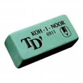 Ластик Koh-I-Noor, каучуковый, арт.6911, для мягких карандашей, 102х116х35мм, ст.1