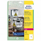 Самокл. этикетки Avery Zweckform, Всепогодные, бел., L+K+CL Самокл. этикетки Avery Zweckform, Всепогодные, бел., L+K+CL