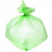 Пакеты для мусора,  30л, 30шт/уп, ПНД, Attache биоразл., 10мкм, зеленый, 50х60,