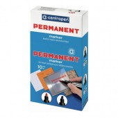 Маркер перманентный Centropen, синий, клиновидный наконечник, 1-4,6 мм Маркер перманентный Centropen, синий, клиновидный наконечник, 1-4,6 мм