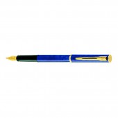 Ручка перьевая Waterman Apostropophe Marbled Blue gt, лак.син. корпус, позолоч. детали, перо F, 1330 Ручка перьевая Waterman Apostropophe Marbled Blue gt, лак.син. корпус, позолоч. детали, перо F, 1330