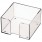 Подставка под блок-кубик 9х9х5 см разм. прозрачная