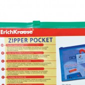 Папка-конверт на молнии,А5, Erich Krause Zip, 128x182 мм Папка-конверт на молнии,А5, Erich Krause Zip, 128x182 мм