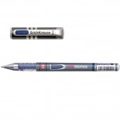 Ручка гелевая Erich Krause Megapolis Gel, стальной корпус, синяя, 0,5 мм, ст.12