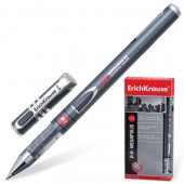 Ручка гелевая Erich Krause Megapolis Gel, стальной корпус, черная, 0,5 мм