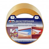 Клейкая лента двухсторонняя Unibob, 50ммх25м, полипропилен Клейкая лента двухсторонняя Unibob, 50ммх25м, полипропилен