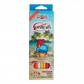 Карандаши цветные 18цв, Koh-I-Noor, Птицы, в картонной упаковке с европодвесом