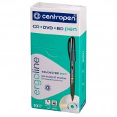 Маркер перманентный Centropen cd-pen, синий, новый дизайн