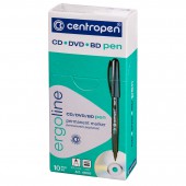 Маркер перманентный Centropen cd-pen, синий, новый дизайн Маркер перманентный Centropen cd-pen, синий, новый дизайн