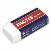 Ластик Factis, виниловый, мягкий, из синтетического каучука, в картонном держателе, 55,5х23,5х13,5мм