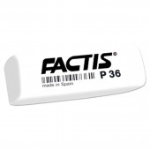 Ластик Factis, виниловый, мягкий, скошенный, из непрозрачного пластика, 56х19,5х9мм