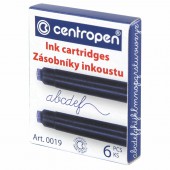 Ампулы для перьевой ручки, Centropen, 6 шт/уп, синие