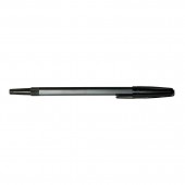 Ручка шариковая Стамм, рш 049, черный корпус, с черным стержнем