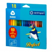Фломастеры 18цв., "Perfect", устойчивые к высыханию , европодвес Фломастеры 18цв., "Perfect", устойчивые к высыханию , европодвес