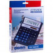 Калькулятор настольный, бухг. "Citizen" sdc-888xbl, 12-разр., синий