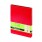 Блокнот А5 100л склейка, клетка, Bruno Visconti Megapolis, с резинкой красный 3-103/04