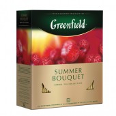 Чай травяной Greenfield Summer Bouquet шиповник, гибискус, малина, 100 пак/уп, ст.9