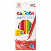 Карандаши цветные 12цв, Carioca , арт.40380, L=175мм, D=3мм, точилка,