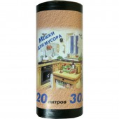 Пакеты для мусора,  20л, 30шт/рул, ПНД, 42,5х49,5, 10мкм, Россия Пакеты для мусора,  20л, 30шт/рул, ПНД, 42,5х49,5, 10мкм, Россия