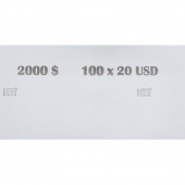 Кольцо бандерольное номинал 20$, 500 шт/уп