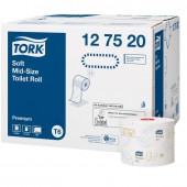 Бумага туалетная для держателей "Tork Premium" 2-слойная, белая, 100м/рул T6, 27р/уп