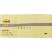 Липкие блоки 38х 51мм, Post-it, 3М, канареечно желтые, 100л, 12шт/уп, арт.Basic 653R-by, Липкие блоки 38х 51мм, Post-it, 3М, канареечно желтые, 100л, 12шт/уп, арт.Basic 653R-by,