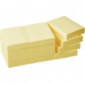 Липкие блоки 38х 51мм, Post-it, 3М, канареечно желтые, 100л, 12шт/уп, арт.Basic 653R-by,
