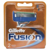 Лезвия для бритья Gillette, Кассета "Масн-3 Fusion" по 2шт/уп, 5лезвий, ст.2/10