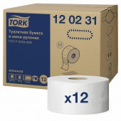 Бумага туалетная для держателей "Tork T2 Advanced Mini" 170м, 2-слойная, белая, 12рул./уп, 120231