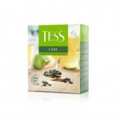 Чай зеленый Tess Lime, цедра лимона, лепестки лайма, 100 пак/уп