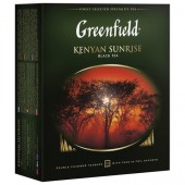 Чай черный Greenfield Kenyan Sunrise 100пак/уп, цейлонский (0600), картон.упак, ст.9 Чай черный Greenfield Kenyan Sunrise 100пак/уп, цейлонский (0600), картон.упак, ст.9