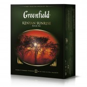 Чай черный Greenfield Kenyan Sunrise 100пак/уп, цейлонский (0600), картон.упак, ст.9 Чай черный Greenfield Kenyan Sunrise 100пак/уп, цейлонский (0600), картон.упак, ст.9